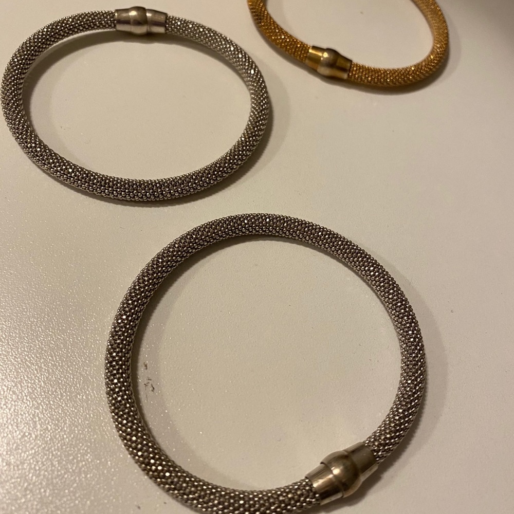 3 Stackable Mesh Magnetic Bracelets - image 5